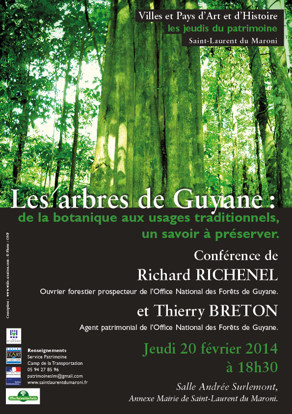 Jeudi du patrimoine-les arbres de Guyane