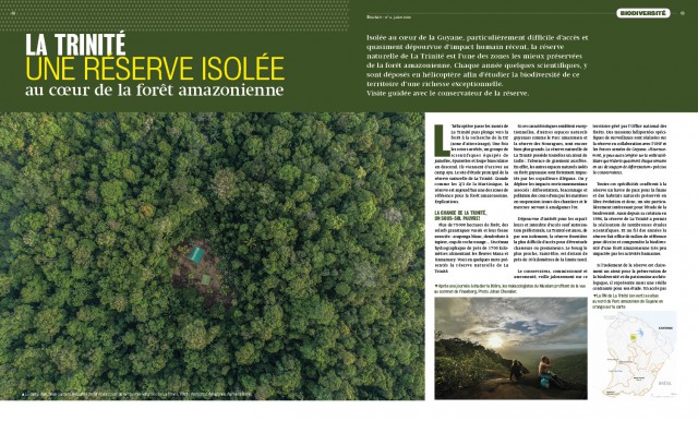 La réserve naturelle de la Trinité, un article de Luc Ackermann et Johan Chevalier
