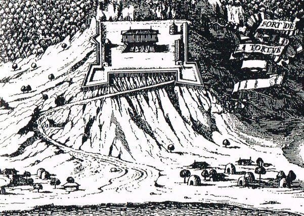 Fort de la Roche vers 1640-1650, Saint-Domingue (Haïti)