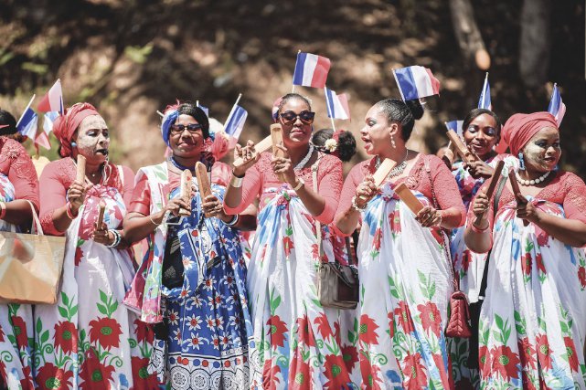Octobre 2019, visite du Président Emmanuel Macron à Mayotte. 