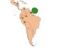 Carte de répartition du Héron agami en Amérique du Sud