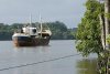Le fleuve Oyapock marque la frontière entre le Brésil (Etat d’Amapá) et la Guyane