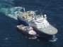 Le navire de prospection Geocarribean tractant les “streamers” dans les eaux guyanaises en 2010.
