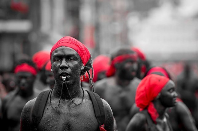 Défilé des Diables rouges à  Cayenne - 21 février 2012.