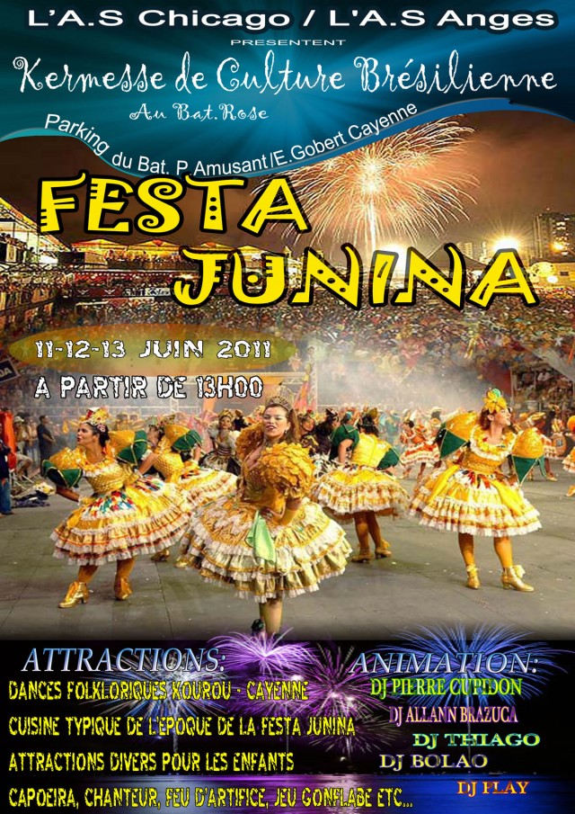 Animations : la Festa Junina, à la Crique comme au Brésil !du 11 au 13 juin