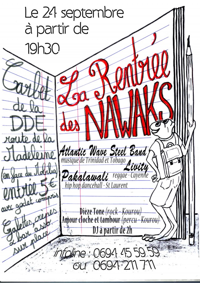 Soirée concerts : La rentrée des Nawaks' (route de la Madeleine à Cayenne)