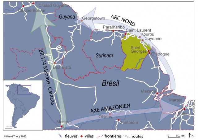 Les Guyanes dans l’« Arc Nord » des visées géopolitiques brésiliennes, entre Amazone et Caraïbes