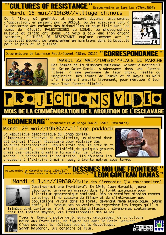 Cinéma : Les projections du mardi à St Laurent du Maroni jusqu'au 05 juin