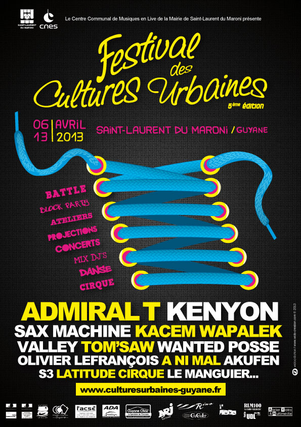 5ème édition du Festival des Cultures Urbaines à Saint Laurent du 6 au 13 Avril