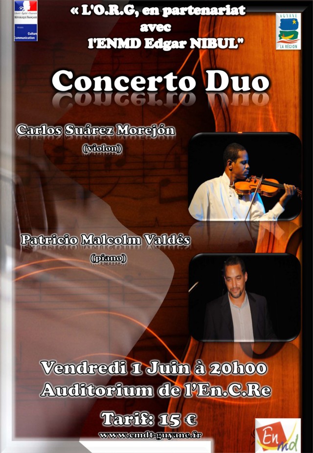 Musique Live : Concerto Duo,Carlos y Patricio à Cayenne