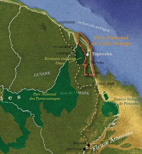 taperebá Brésil-Amapá  Un village au coeur du Parc national de Cabo Orange