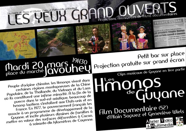 Cinéma : "hmongs de Guyane" (52') au marché de Javouhey