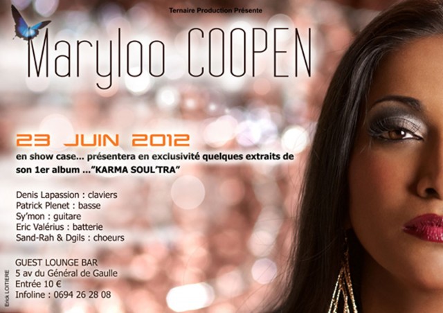 Musique Live : Maryloo Coopen présente "Karma Soul’tra"à Cayenne