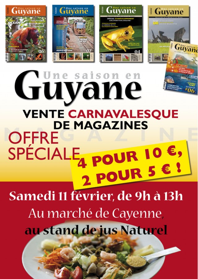 PROMOTION CARNAVAL : Opération de vente de magazines au marché de Cayenne